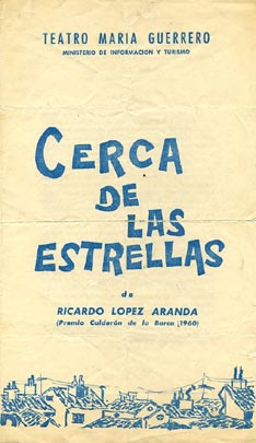 Programa de teatro - Cerca de las estrellas