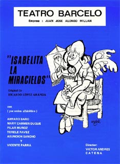 programa de teatro - Isabelita la miracielos