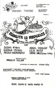 programa teatral - Isabelita la miracielos, 1983